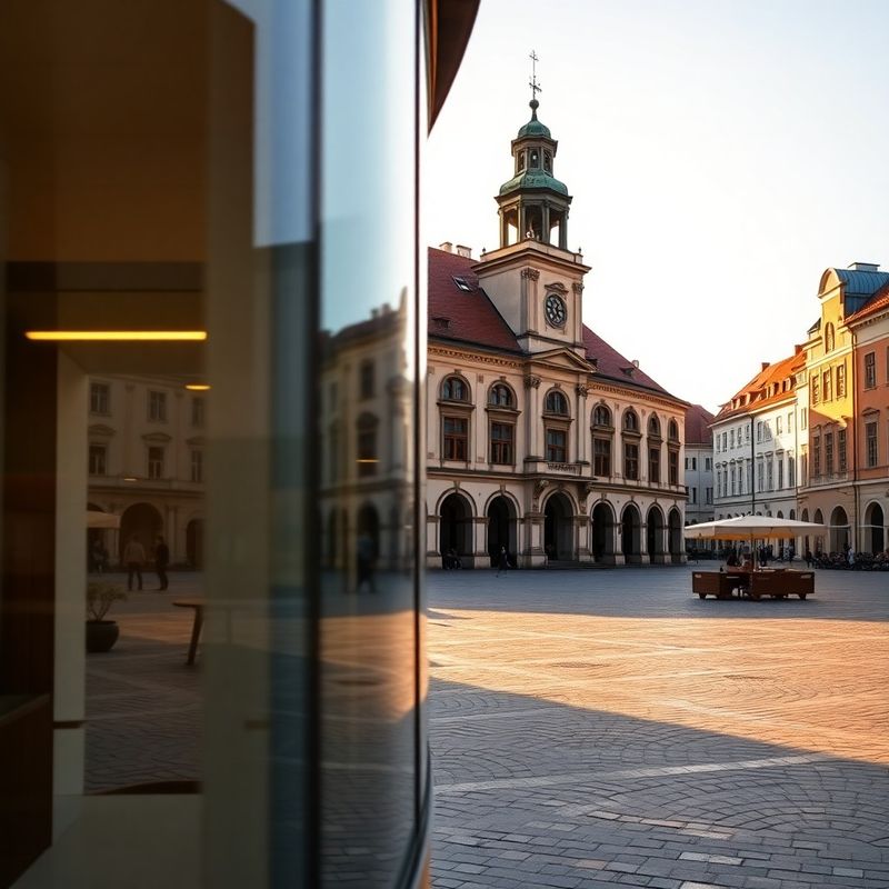 Horní náměstí v Olomouci v odpoledním světle